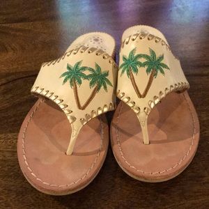 Jack Rodgers Palm Tree flip flops